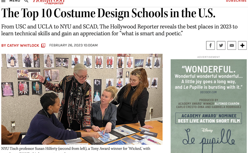CalArts Among 'The Hollywood Reporter's' Top 10 Schools for Costume Design